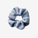 Gumka do włosów niebiesko-biała boucle