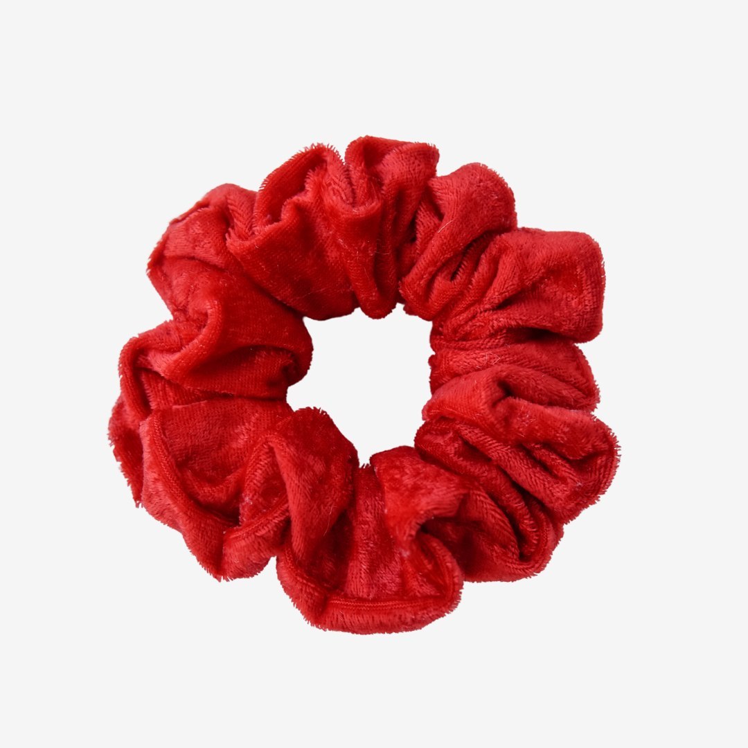 Scrunchie czerwony welur Scrunchie czerwony welur
