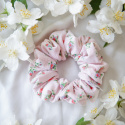 Bawełniana scrunchie drobne różyczki