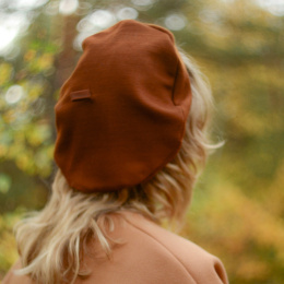Wełniany beret orcha
