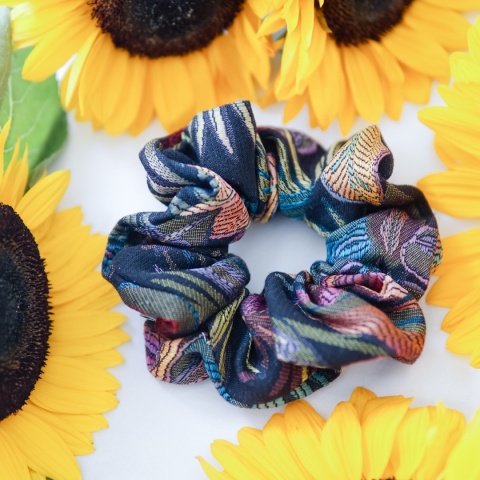 Gumka do włosów kolorowe liście palmy