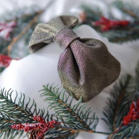 Opaska do włosów turbanka stare złoto