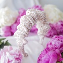 Opaska scrunchie welurowy jedwab
