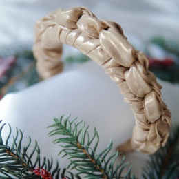 Opaska węzełki królewskie złoto