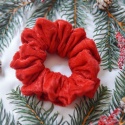 Scrunchie czerwony welur