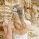 Scrunchie lniana mięta