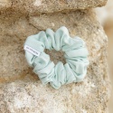 Scrunchie lniana mięta