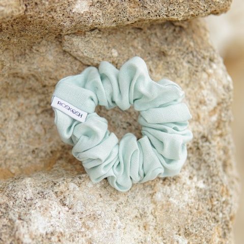 Scrunchie lniana mięta Scrunchie lniana mięta