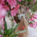 Scrunchie lniana mięta