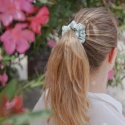Scrunchie lniana mięta