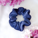 Scrunchie granatowy welur